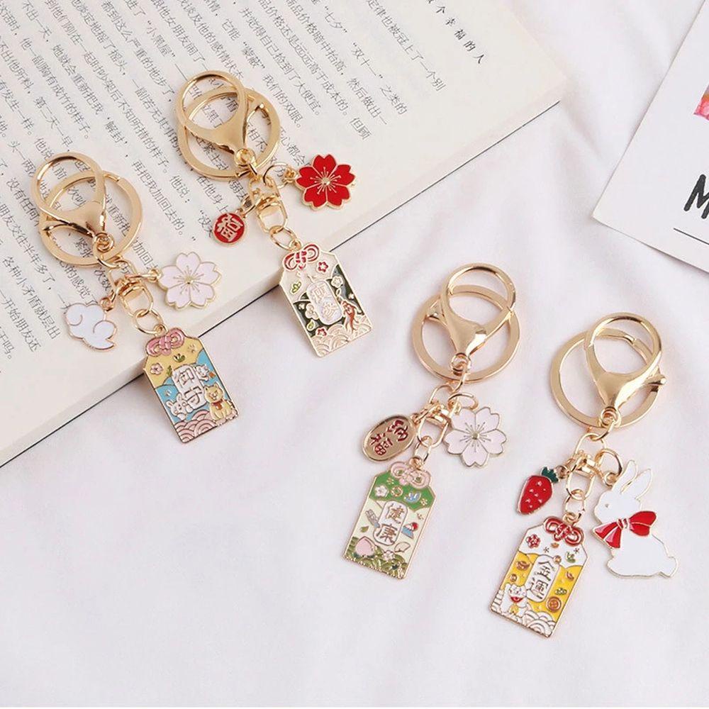 REBUY1 Móc Khóa Hợp Kim Họa Tiết Hoạt Hình Đáng Yêu