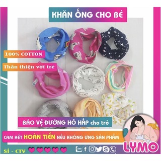 Khăn ống cotton giữ ấm cổ cho bé