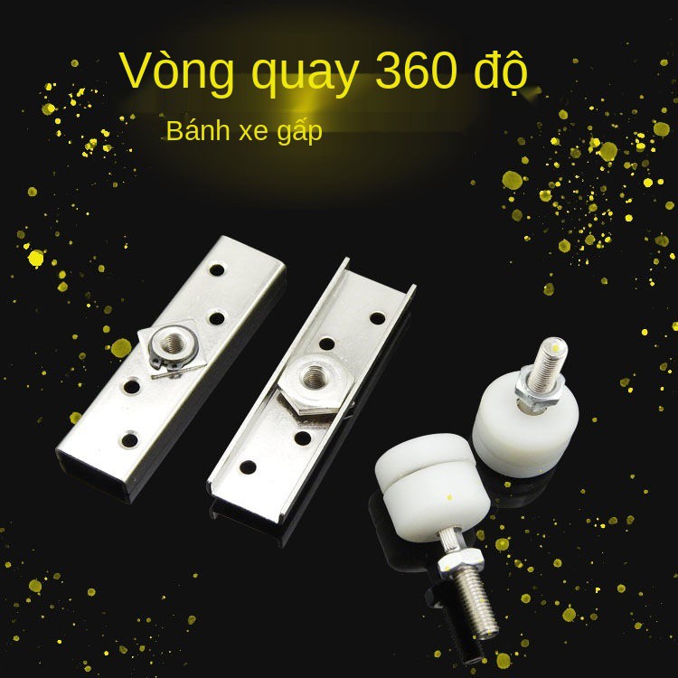 Màn hình di động xoay 360 độ cửa trượt ray treo bánh xe xếp loại nhỏ phổ thông