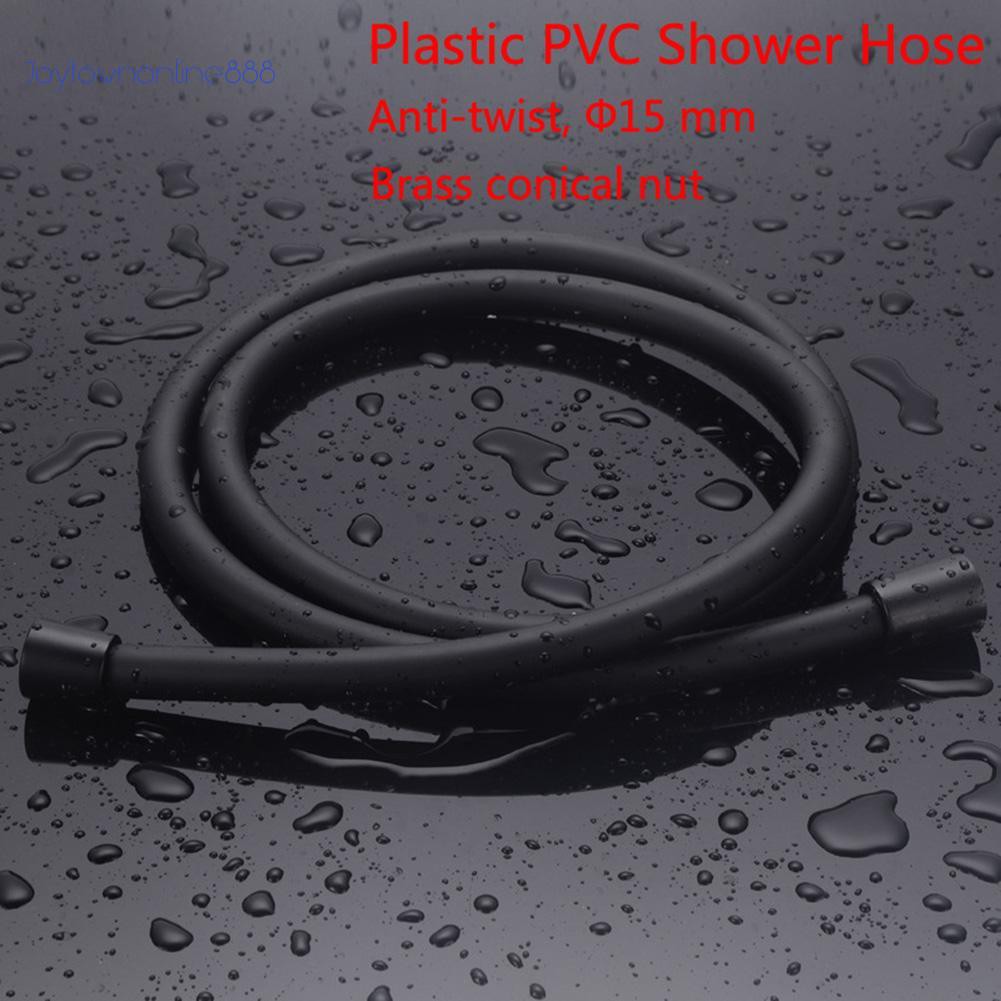 Joeღ 1.5m Flexible Matte Black PVC Shower Hose Bathroom Explosion-proof Pipe | BigBuy360 - bigbuy360.vn
