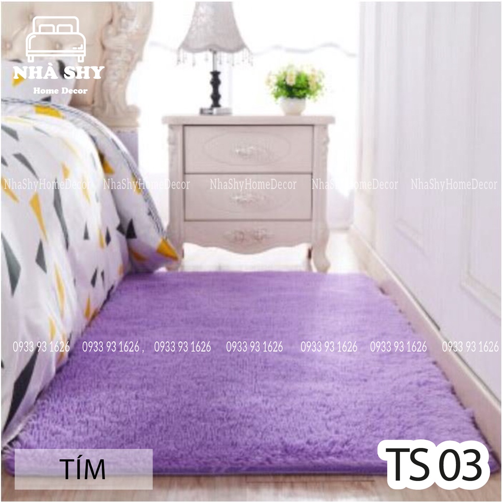 THẢM LÔNG TRẢI SÀN MÀU TÍM - HÀNG CAO CẤP LOẠI DÀY - NHIỀU SIZE