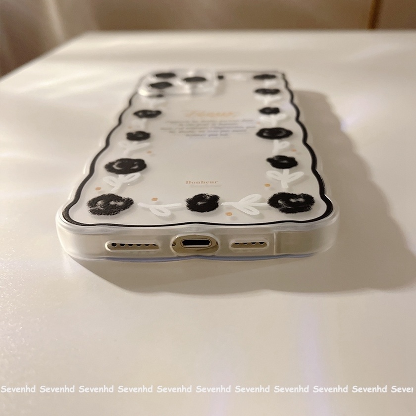 Ready Stock Ốp Điện Thoại Mềm Trong Suốt Họa Tiết Hoa Hồng Thời Trang Cho Compatible For iPhone 13 12 11 Pro Max SE2020 X XR Xs Max 7 8 Plus