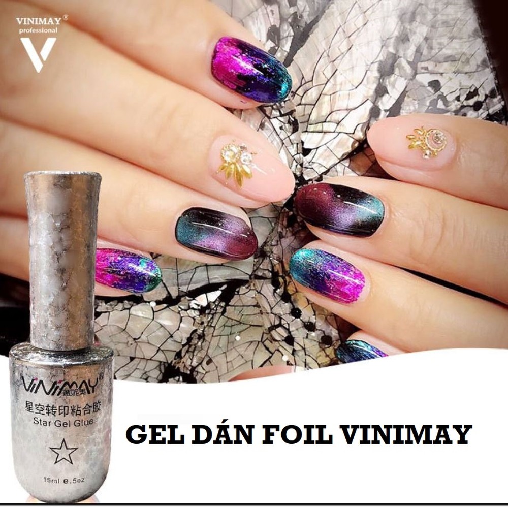 Gel Dán Foil Vinimay Làm Móng Chuyên Nghiệp