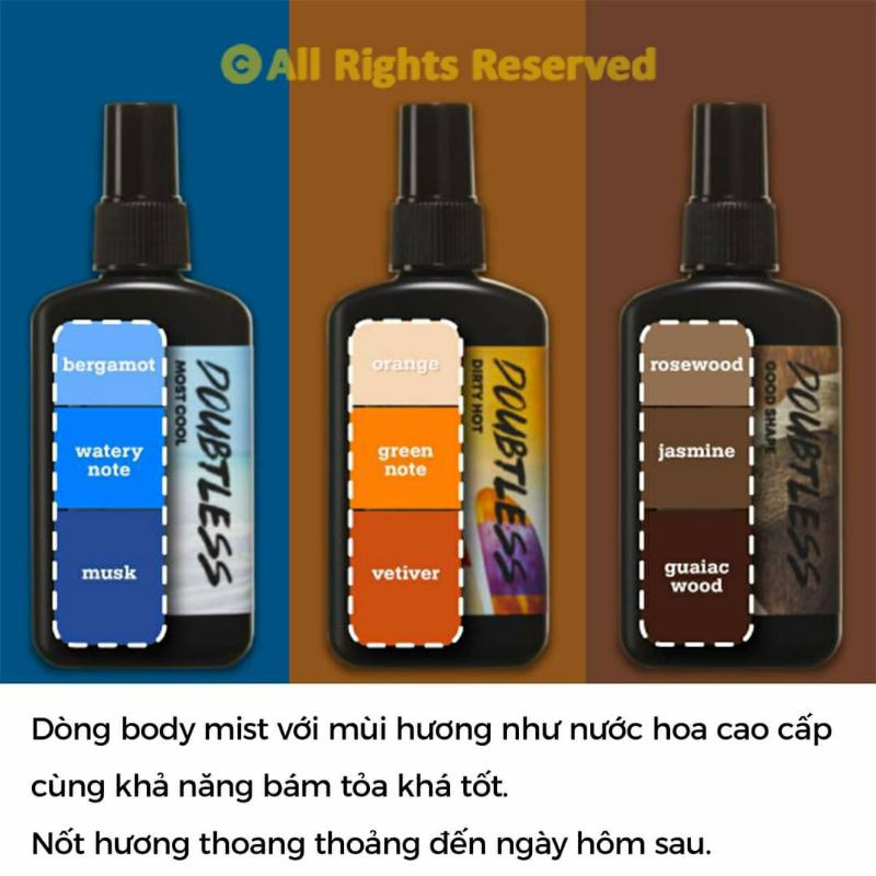 (GRAB / NOWSHIP) (Date 25-05-2022) Xịt Thơm Toàn Thân Cho Nam Bodyholic Doubtless Hair & Body Mist 100ml | BigBuy360 - bigbuy360.vn