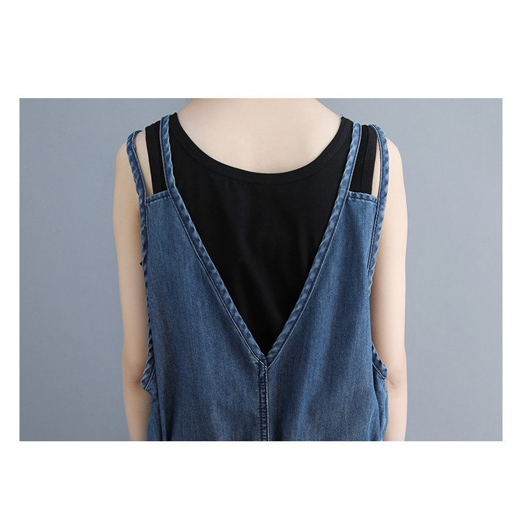[ORDER] Yếm denim bigsize dáng trẻ trung (fit đến 90kg) | BigBuy360 - bigbuy360.vn