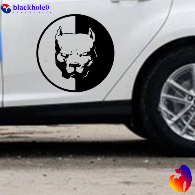 Miếng dán trang trí xe hơi hình chú chó Bull ngộ nghĩnh