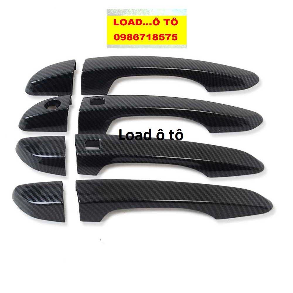 Ốp Tay Nắm, Hõm Cửa Xe Huyndai Tucson 2018-2021 Mẫu Vân Carbon Cao Cấp