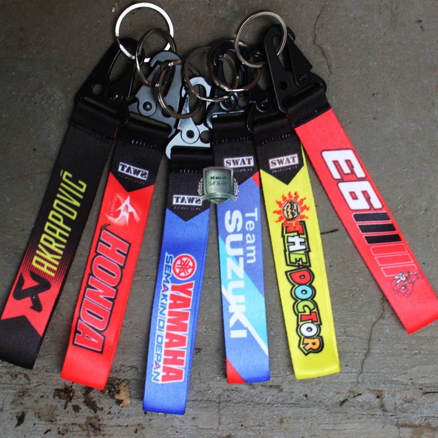 Móc Khóa xe máy SWAT cao cấp ( đầu sắt dây bố ) Hàng Loại 1