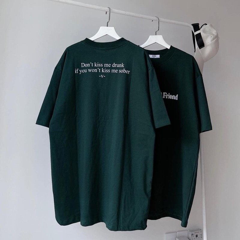 Áo Thun Xanh Rêu Form Rộng Ullzzang AFriend 2tclothes