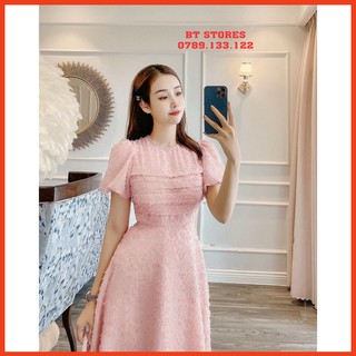 Đầm dự tiệc sang trọng chất lông vũ mềm mịn