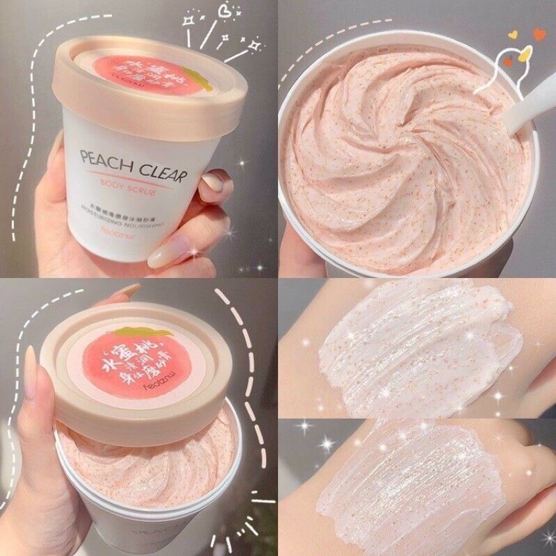 Kem Tẩy Da Chết Body Đào Peach Clear 200ML - siêu hot