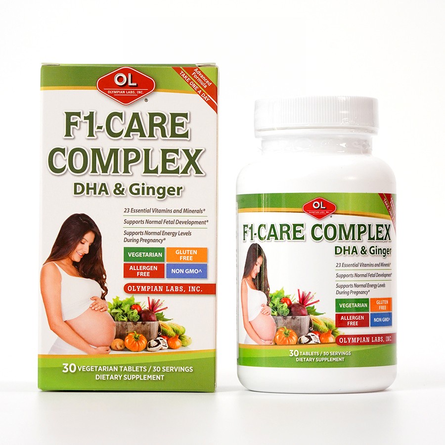 F1 Care Complex Vitamin tổng hợp cho bà bầu từ Olympian Labs Mỹ bổ sung Axit Folic, DHA, Vitamin A, B, sắt, Biotin