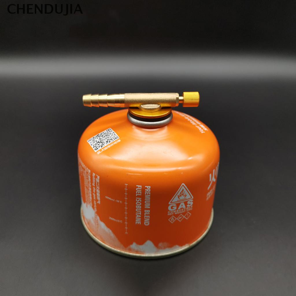 Van Chuyển Đổi Bình Gas Bằng Thép Không Gỉ 8cm Tiện Dụng Cho Cắm Trại