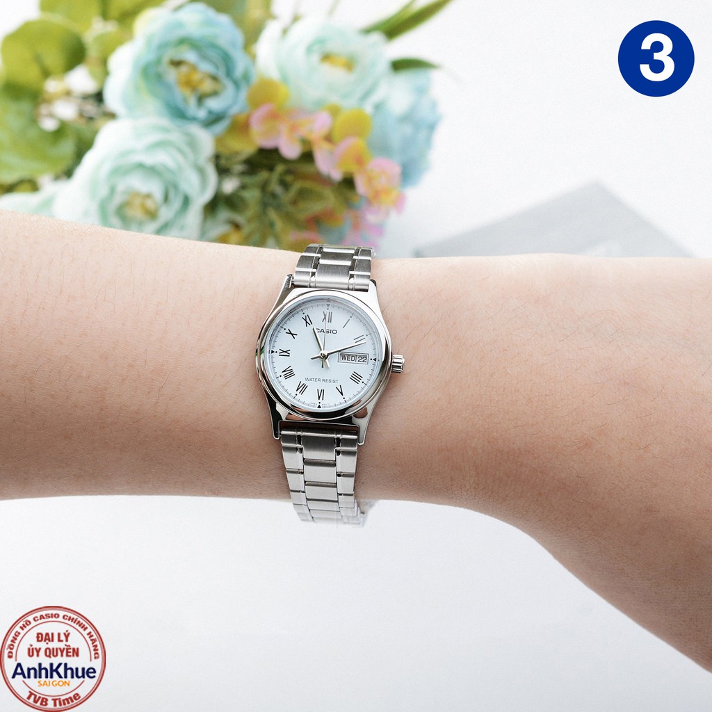 Đồng hồ nữ dây kim loại Casio chính hãng Anh Khuê LTP-V006 Series (25mm)
