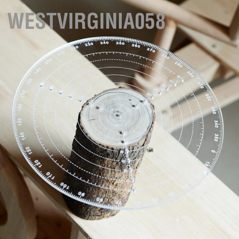 Westvirginia058 Trung tâm tìm kiếm acrylic trong suốt La bàn chế biến gỗ để trung vòng tròn