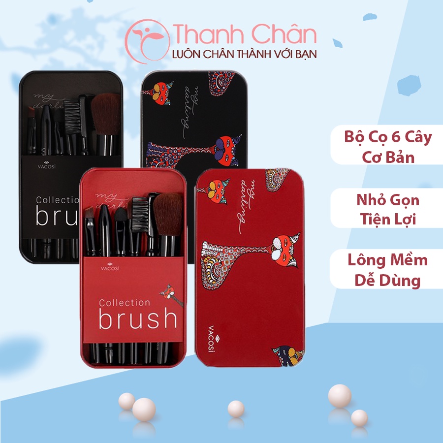 Bộ cọ trang điểm Vacosi My Darling 6 cây