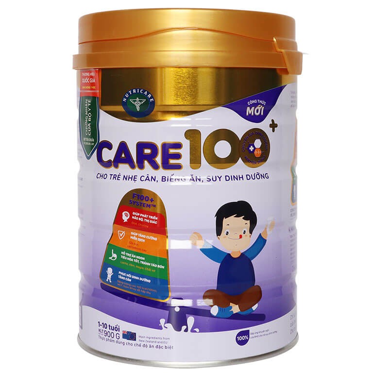 Sữa Care 100 Gold 900g và CARE 100+ 900g (cho trẻ từ 1 – 10 tuổi)👨‍❤️‍💋‍👨Freeship👨‍❤️‍💋‍👨Chính hãng