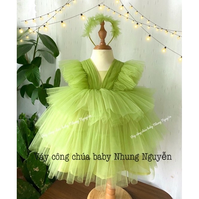 váy công chúa cánh tiên 3 tầng
