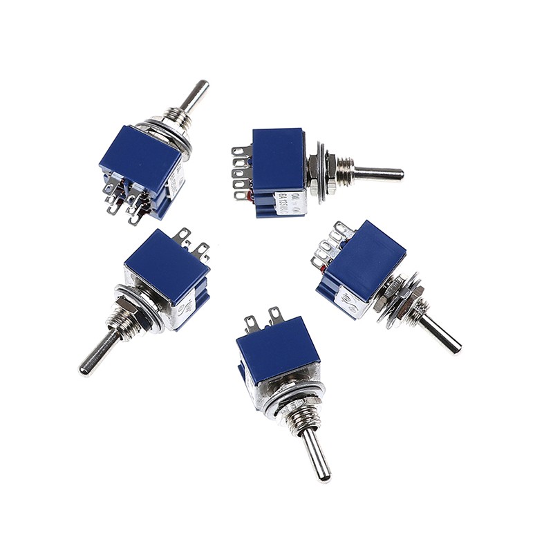 Set 5 Công Tắc Mini 6p 6a 125vac 6 Pin Dpdt On-on