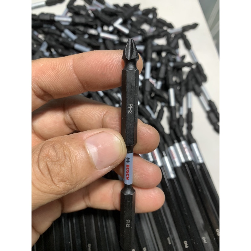 Mũi vít Bosch hai đầu PH2 - PH2 dài 110mm đuôi nhỏ chính hãng có từ