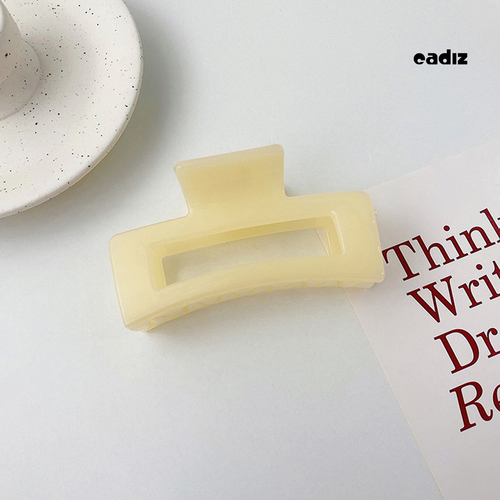 Kẹp Tóc Hình Vuông Màu Trơn Thanh Lịch Cho Nữ