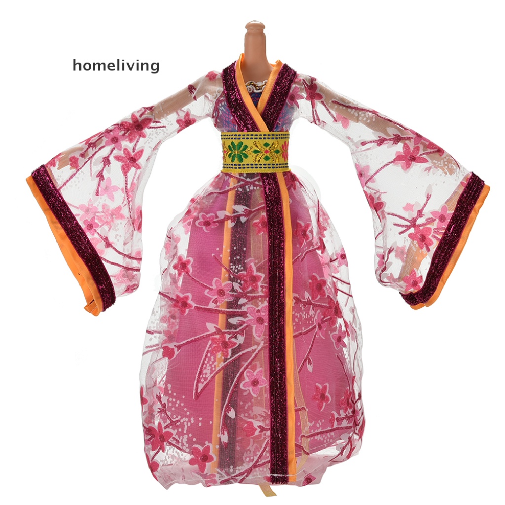 Đầm Phong Cách Trung Hoa Cổ Điển Cho Búp Bê Barbie 6 Màu