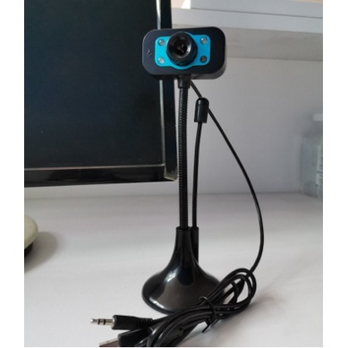Webcam chân cao có mic 4 đèn -W02 Mic Ngoài độ phân giải 480p