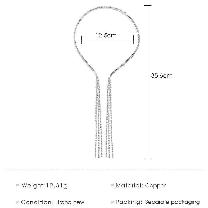 Băng Đô Giả Bông Tai Tua Rua Đính Đá Thời Trang