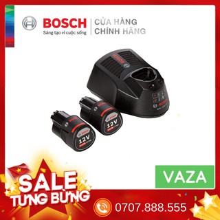 Bộ 02 pin sạc Bosch 1.5Ah & Sạc pin Lithium-Ion Bosch (10.8V, 12V) GAL 1230 CV