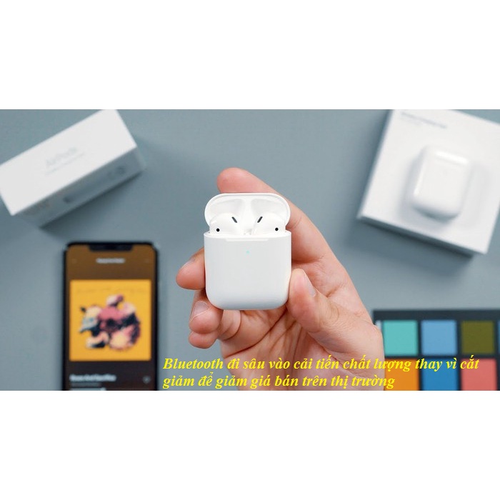 Tai nghe không dây Bluetooth V11 công nghệ Bluetooth 5.0 cho âm thanh hay, kết nối ổn định, tai nghe rất đẹp