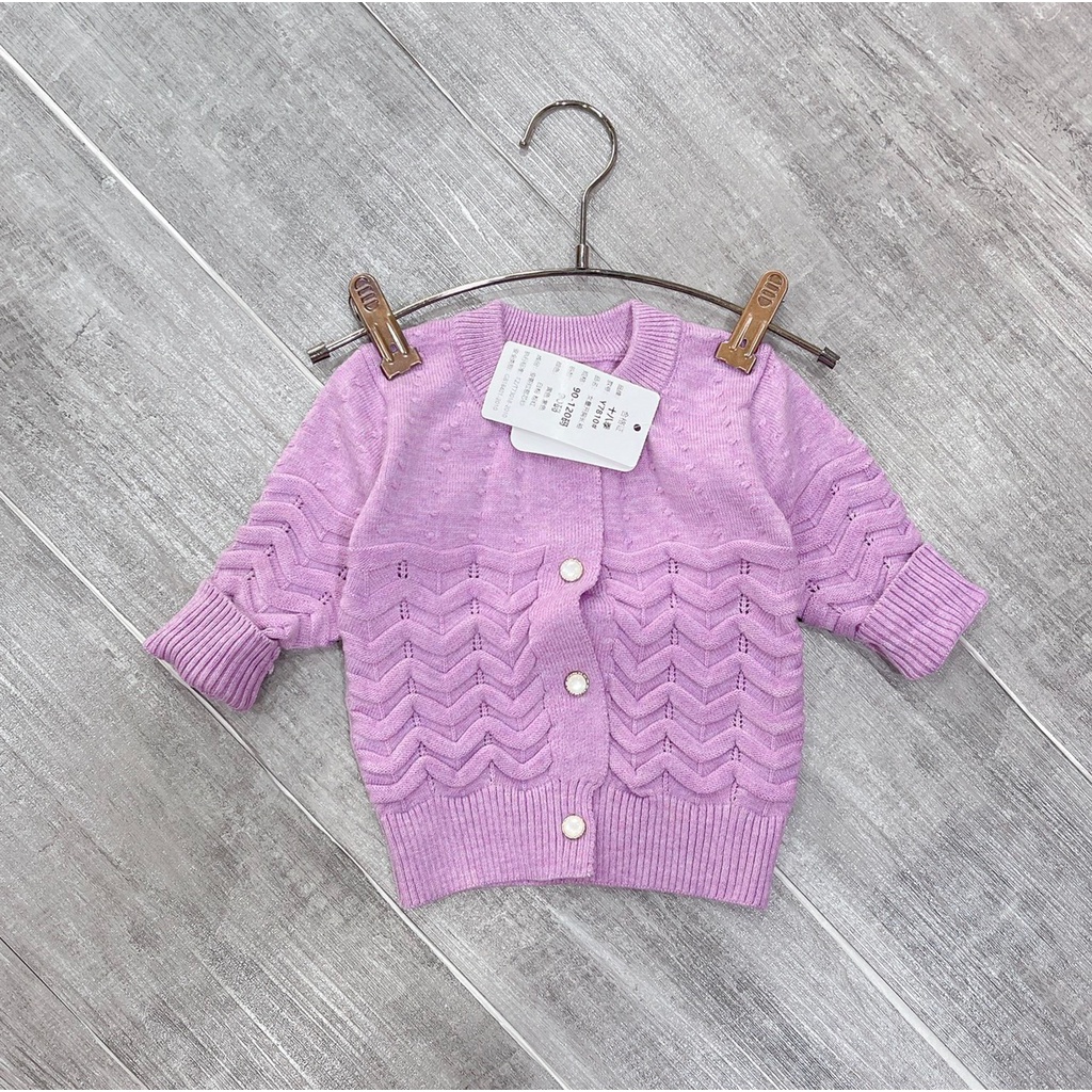 Áo khoác len cho bé gái hàng Quảng Châu- Áo len Cardigan cho bé gái K069