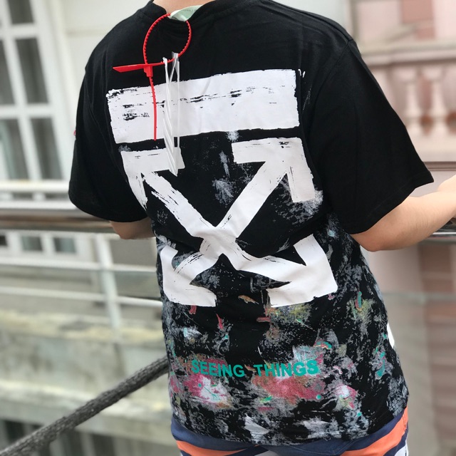 Áo offwhite galaxy (hàng cao cấp)