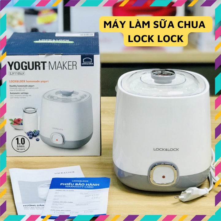 [Mã ELHADEV giảm 4% đơn 300K] Máy làm sữa chua Lock Lock 1L 20W lên men tự động nhỏ gọn