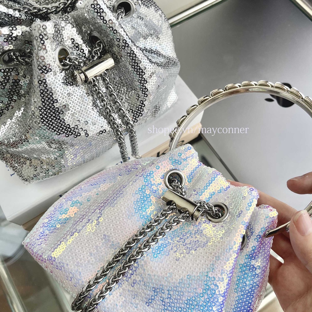 Túi xách tay/túi đeo chéo đính hạt kim sa lấp lánh bling bling TA03
