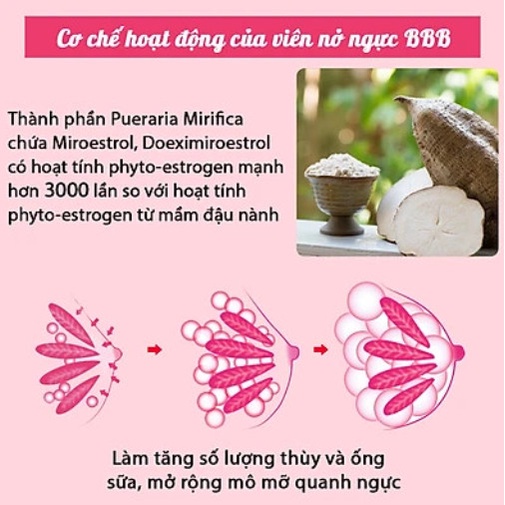 Viên Uống ORIHIRO BBB Best Beauty Body Tăng Kích Thước Và Săn Chắc Ngực 300 Viên/Hộp