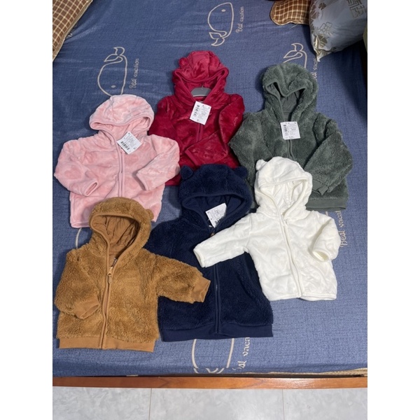 Áo khoác lông bé trai bé gái Pat &amp; Ripaton  Áo lông mềm xuất dư 0822