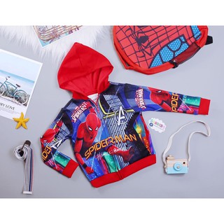 Sale 170k----->140k-----áo khoác siêu nhân nhện samkids