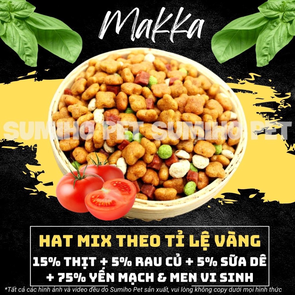 Hạt thức ăn cho chó Makka vị bò nướng  phù hợp chó kén ăn