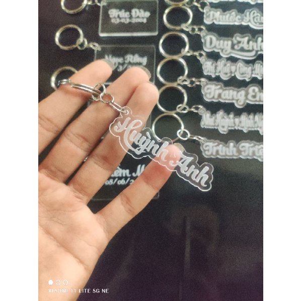 Móc Khoá Khắc Tên