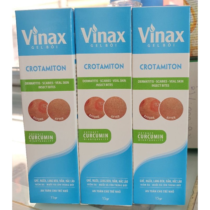 Gel bôi VINAX - Giảm nấm, ngứa, hắc lào, lang ben - Tube 15g
