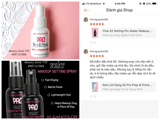 Kem Lót Dạng Xịt Pro Prep & Prime Makeup Klean - Chai 30ml | BigBuy360 - bigbuy360.vn