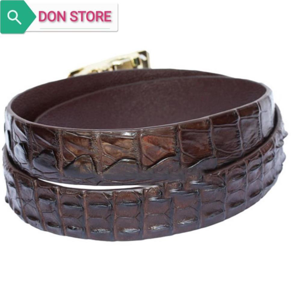 Dây Lưng Nam Da Cá Sấu Thật 100% Liền Sợi Thời Trang Cao Cấp Bảo Hành 12 Tháng Xịn Đẹp Xịn