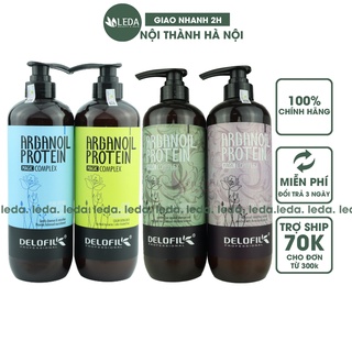 Dầu gội delofil cặp dầu gội đầu giữ ẩm sâu, ngăn gàu delofil 800ml, LEDA