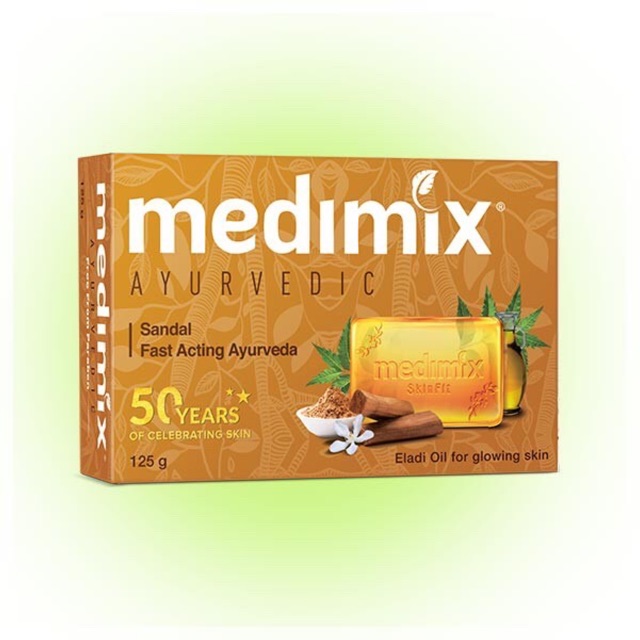 (Bản kỷ niệm 50years) 125gr Xà Phòng Medimix Đàn Hương Eladi Sáng Da