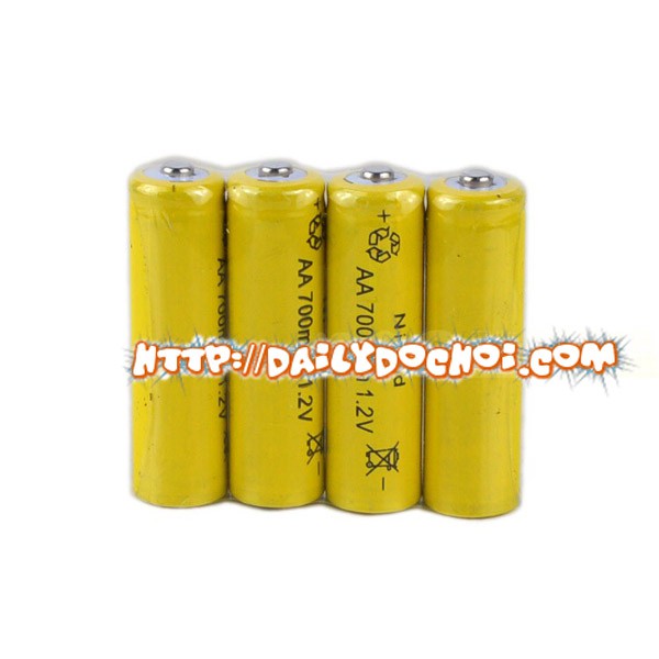 Pin sạc AA 1.2V 700mah dành cho ô tô điều khiển, khay pin nuôi nguồn