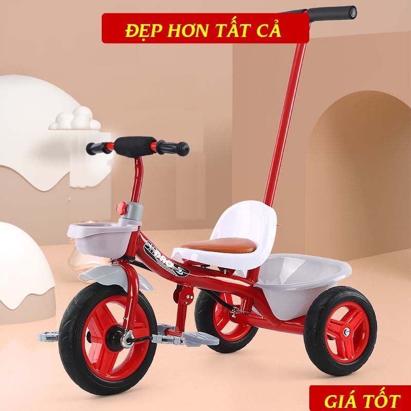 Xe đẩy kèm xe đạp 3 bánh cho bé
