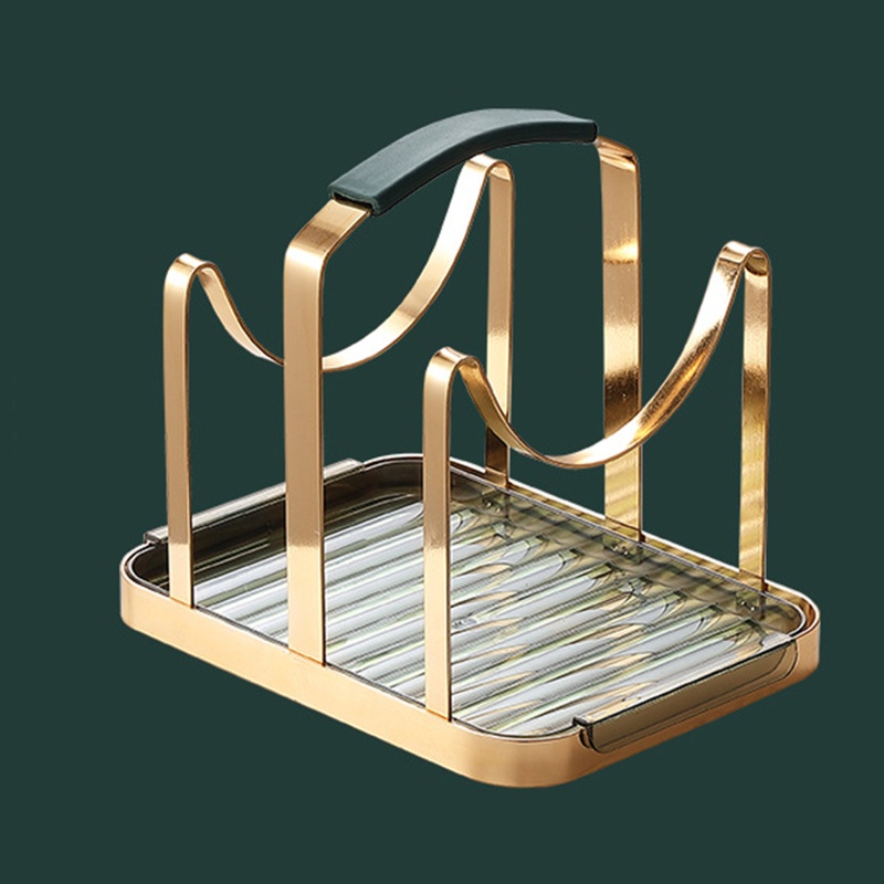 Giá Đỡ Nắp Nồi / Muỗng Bằng Kim Loại Tiện Dụng Cho Nhà Bếp