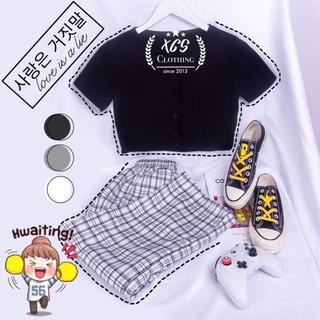 HÀNG SẴN Đồ bộ siêu cute (Áo crop top)