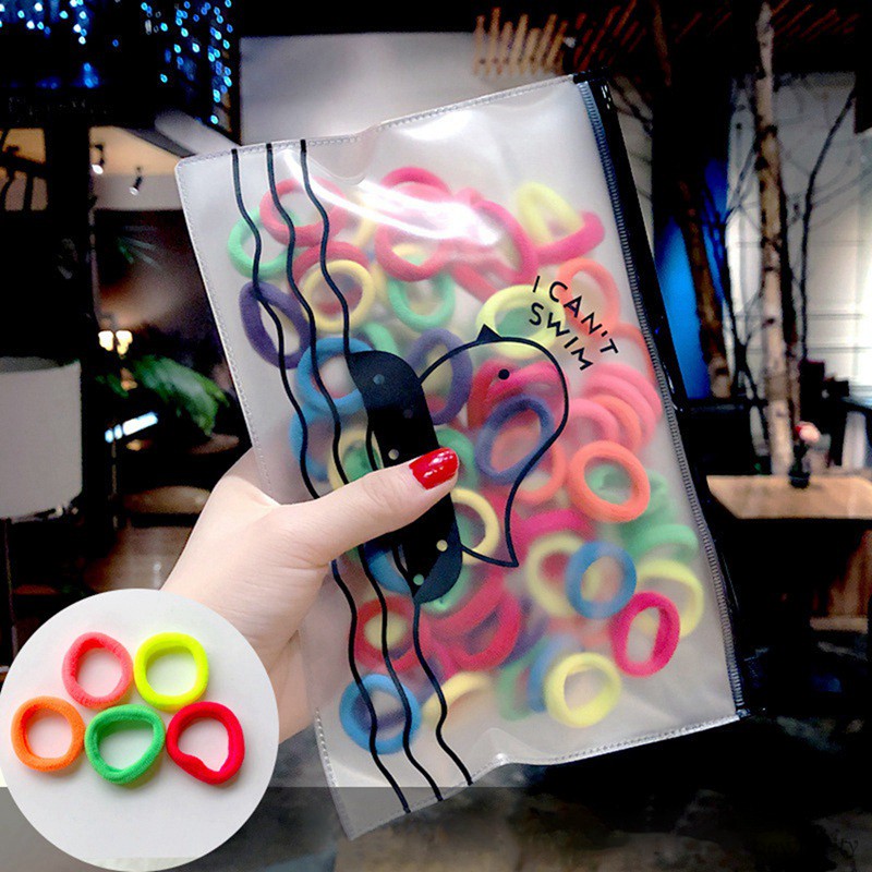 Dây thun cột tóc nhiều màu cho bé gái