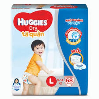 Tã quần Huggies size L - 68 miếng (cho bé 9 - 14 kg)